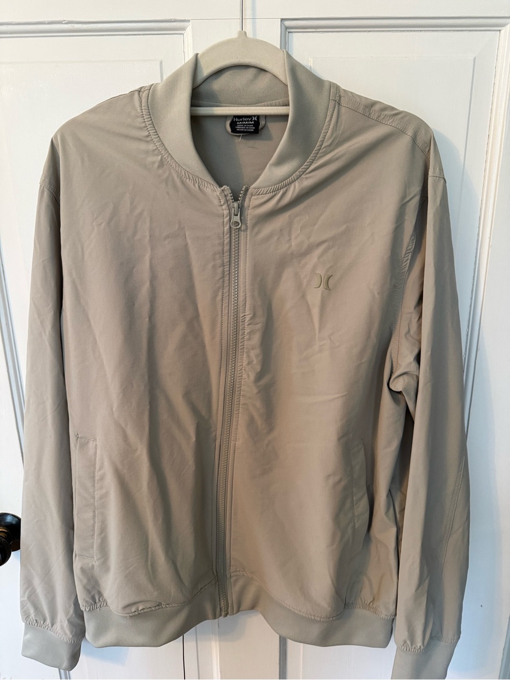 Hurley Men's Bomber Jacket - Taupe/Beige